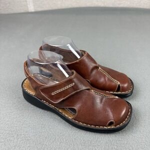 Josef Seibel Shoes Womens Size 38 Brown Leather Comfort Sandals Sling Back US 7